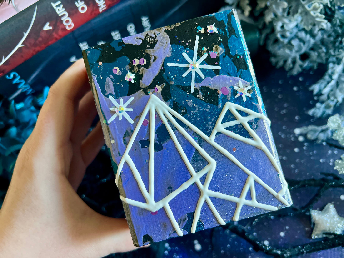 City of Starlight - Hand Painted Bookmark Holder