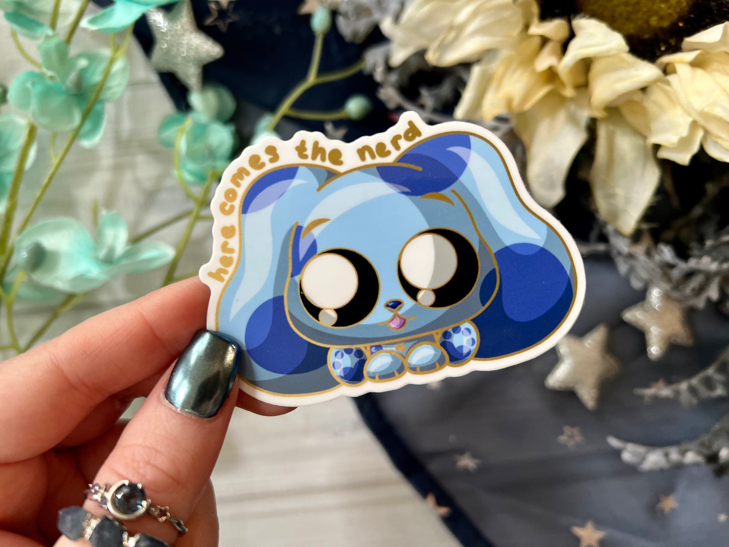 Blue Dog - Vinyl Sticker (FREEEEE Shipping!)