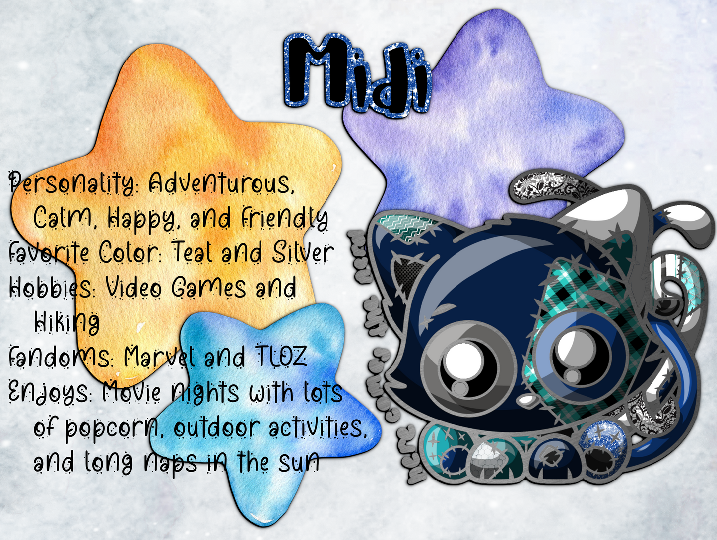 Midi, From the Stars Above* - Enamel Pin