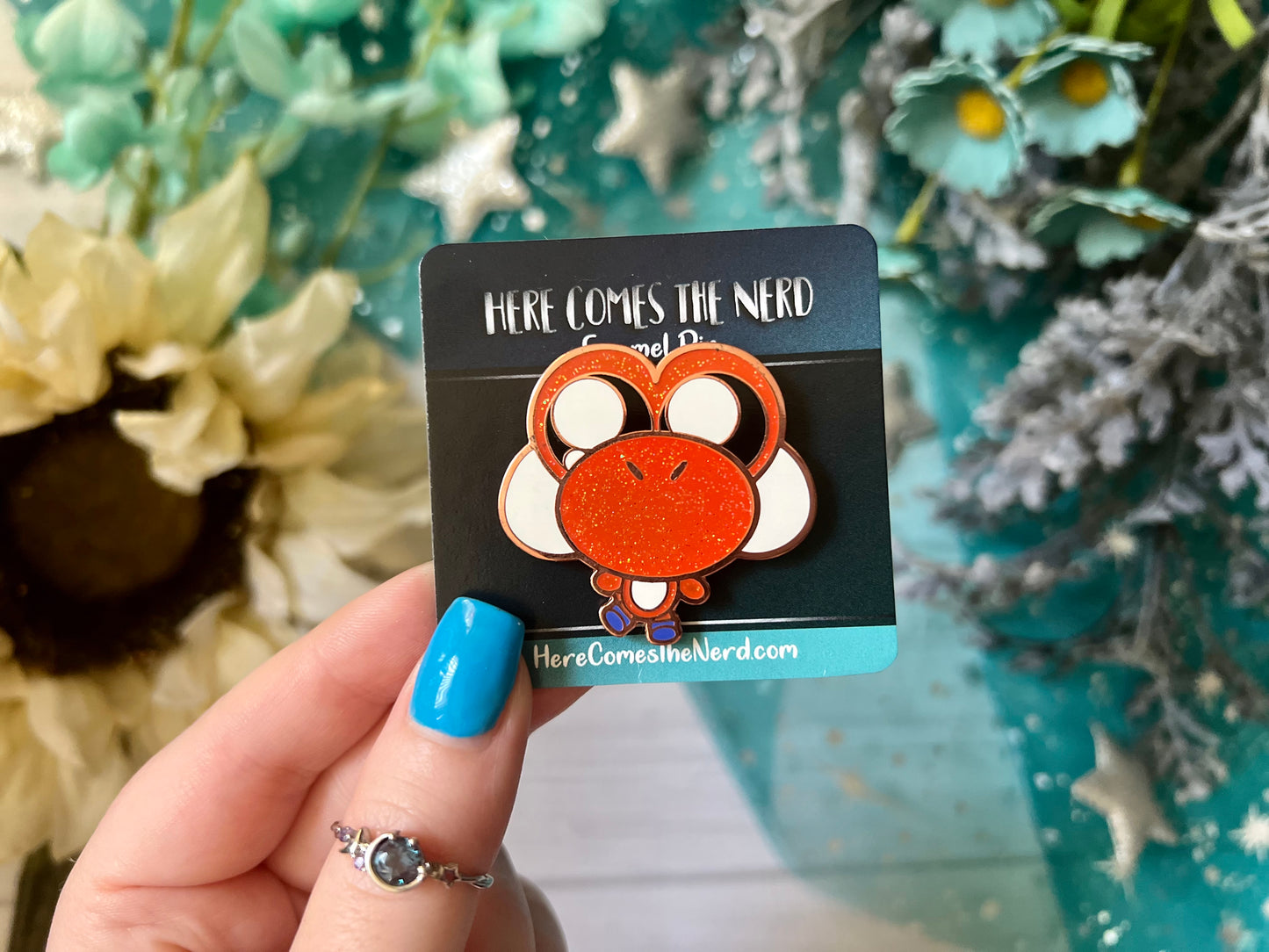 *Collectible* Red Dinosaur - Enamel Pin