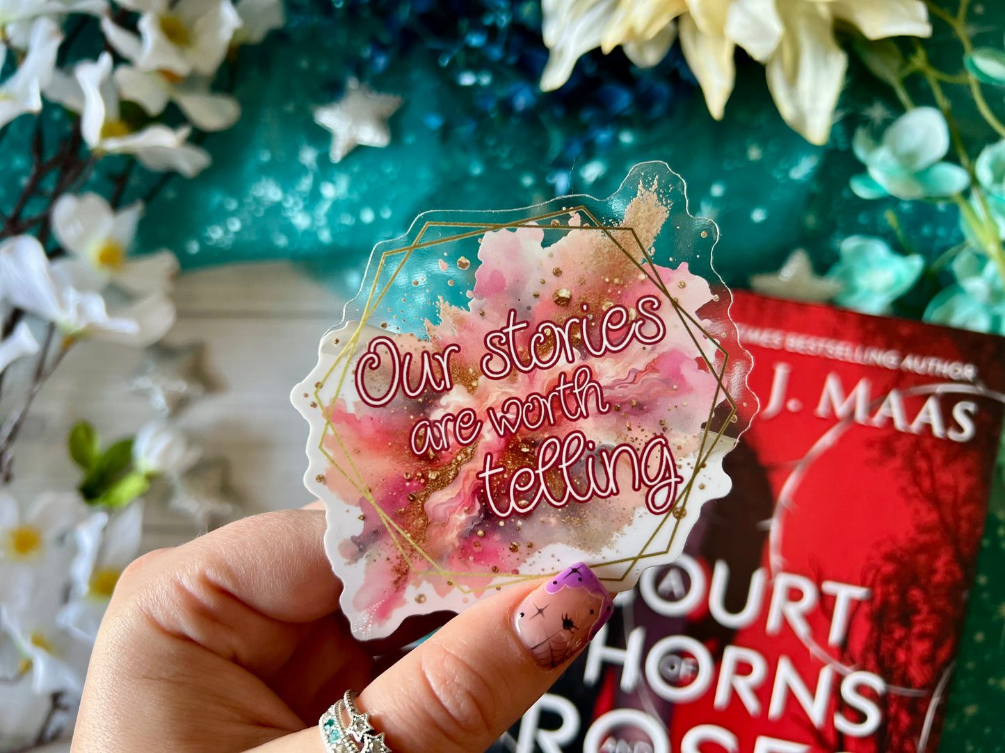 "Our stories are worth telling" Quote - Transparent Sticker (FREEEEE Shipping!)