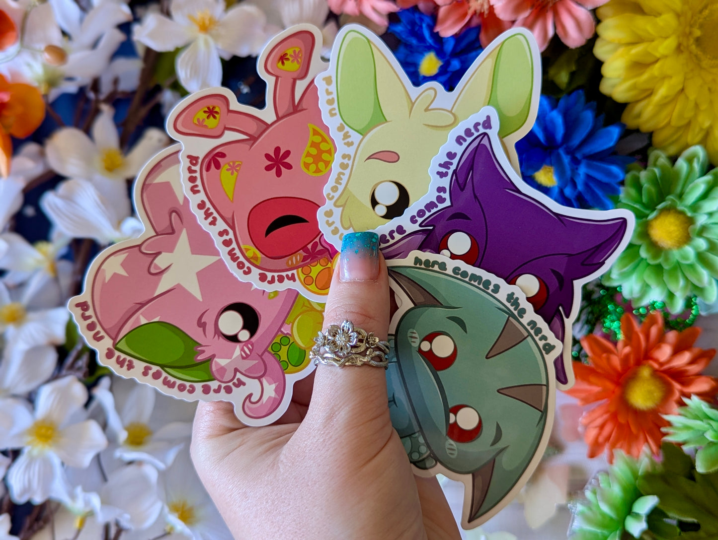 *MEGA SET* Painted Collection, Pixel Pets - (10) Enamel Pins & (10) Sticker Set