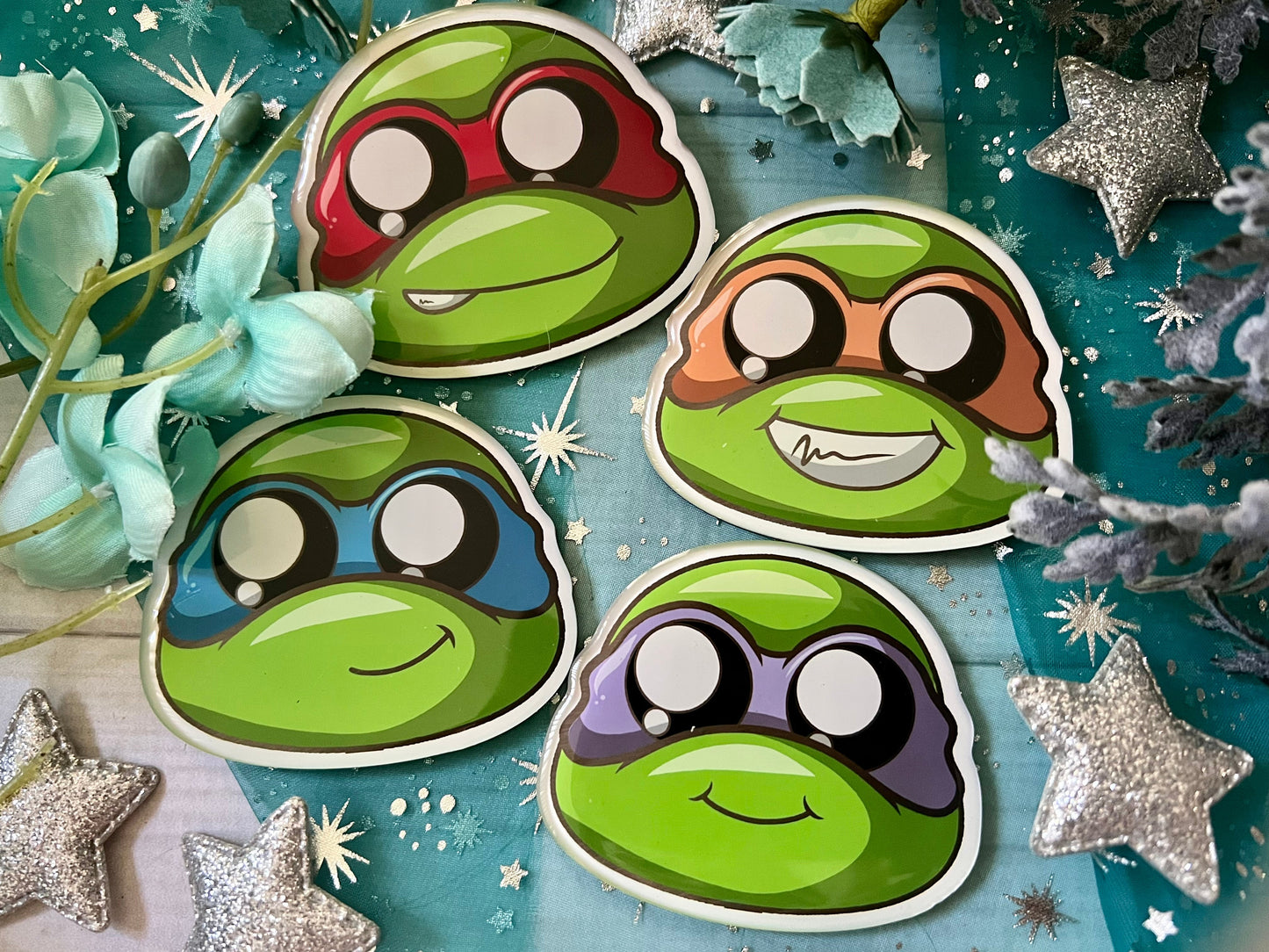 Purple Turtle - Acrylic Magnet