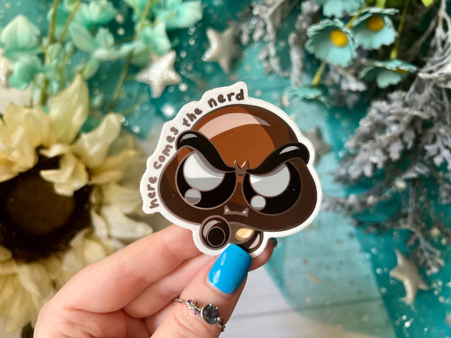 *MINI* Angy Shroom - Vinyl Sticker (FREEEEE Shipping!)