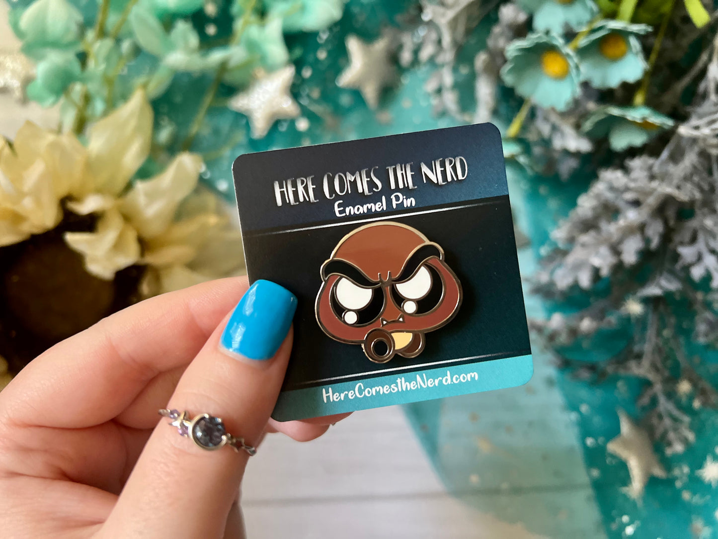 *MINI* Angry Shroom - Enamel Pin