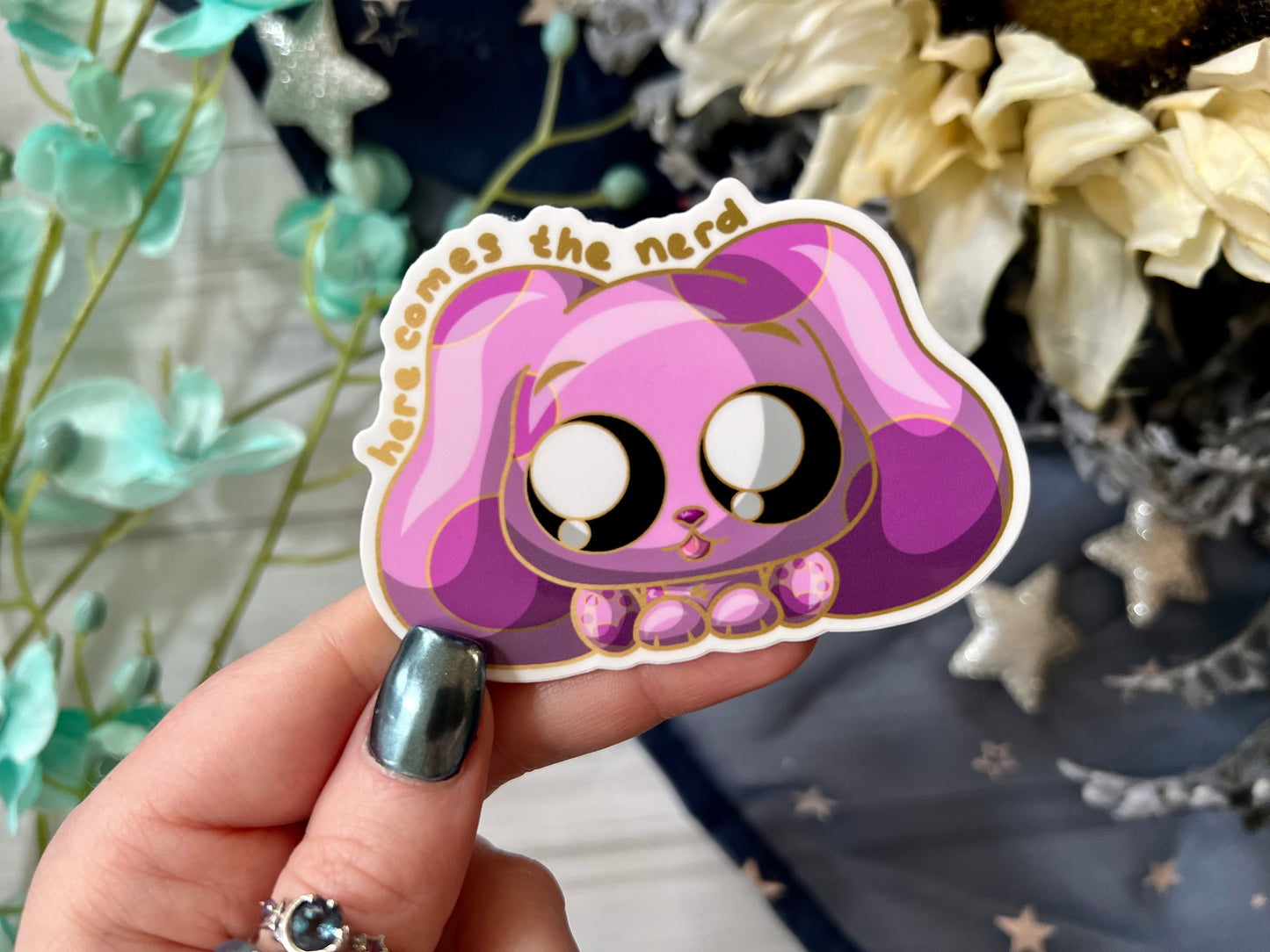 *VIP Exclusive* Magenta Dog - Vinyl Sticker (FREEEEE Shipping!)