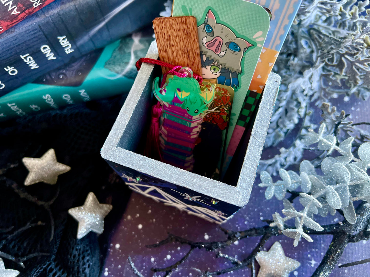 City of Starlight - Hand Painted Bookmark Holder
