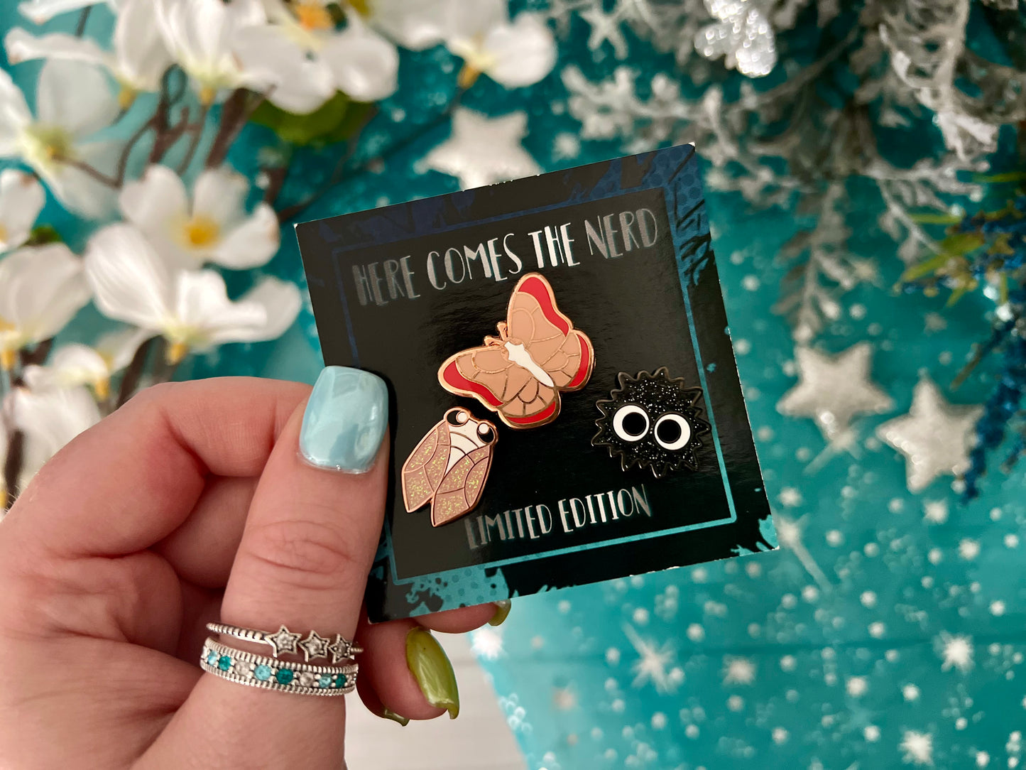 *Collectible* *MINI* Bugs & Ink Blob (Valentine) - 3 Enamel Pins