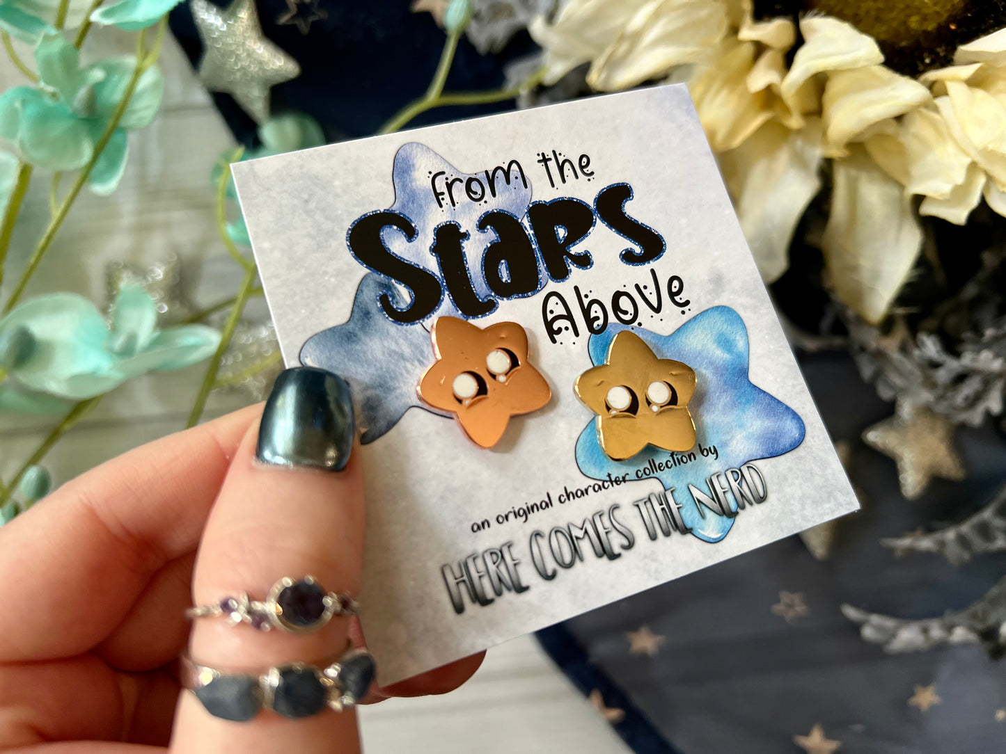 *Collectible* *MINI* Strela's Star Chonks (Metal) - 2 Enamel Pins