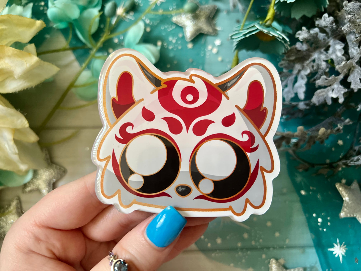 *MEGA* Kitsune - Acrylic Magnet
