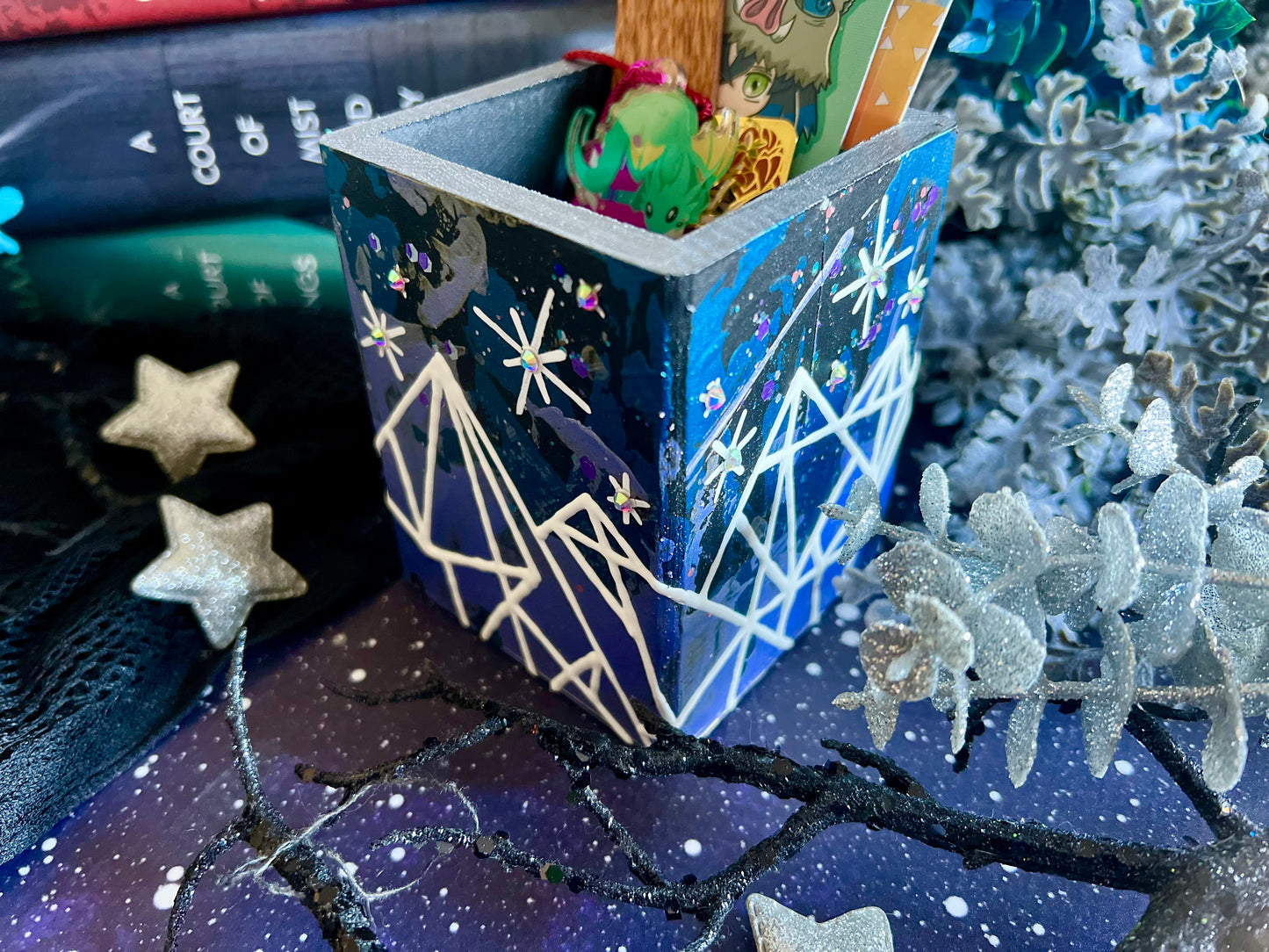 City of Starlight - Hand Painted Bookmark Holder