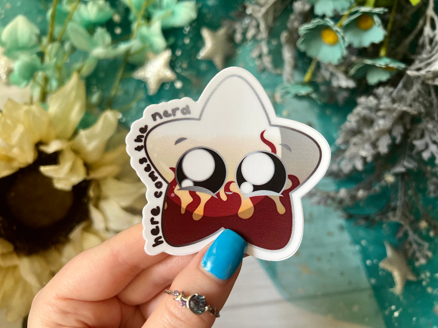 Flame Pillar, Star Chonk - Vinyl Sticker (FREEEEE Shipping!)