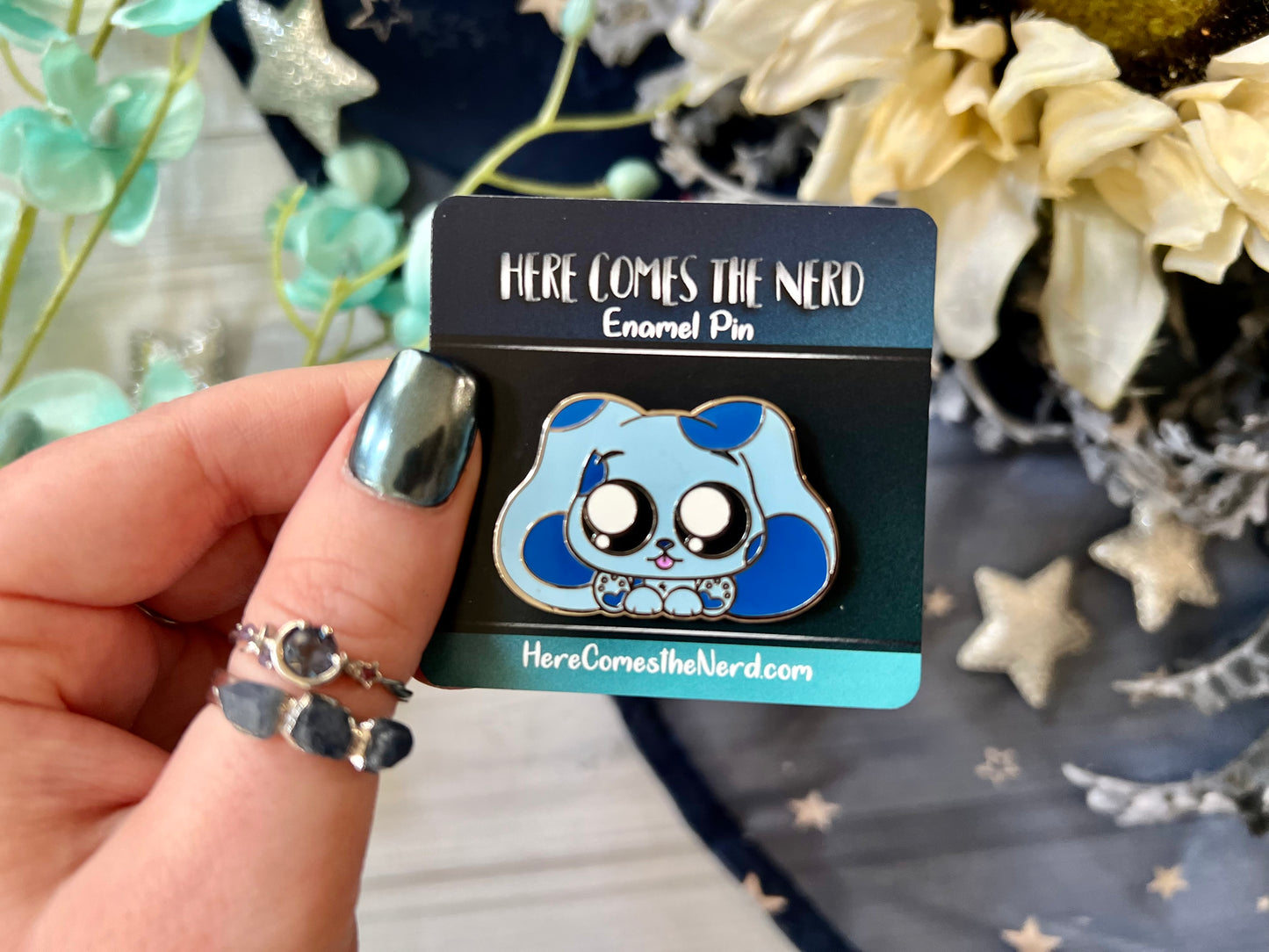 Blue Dog - Enamel Pin