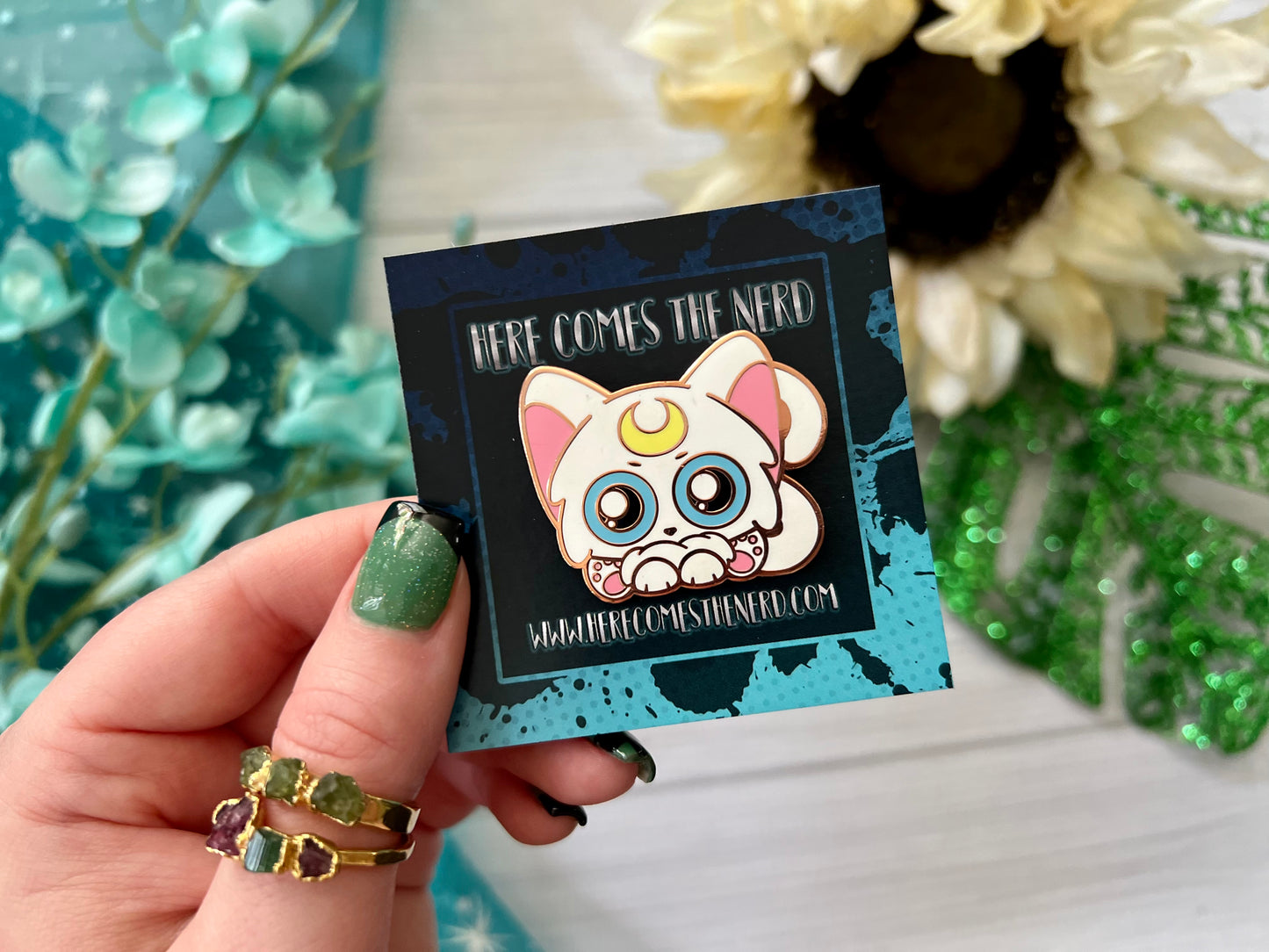 Moon Cat's Boyfrien - Enamel Pin