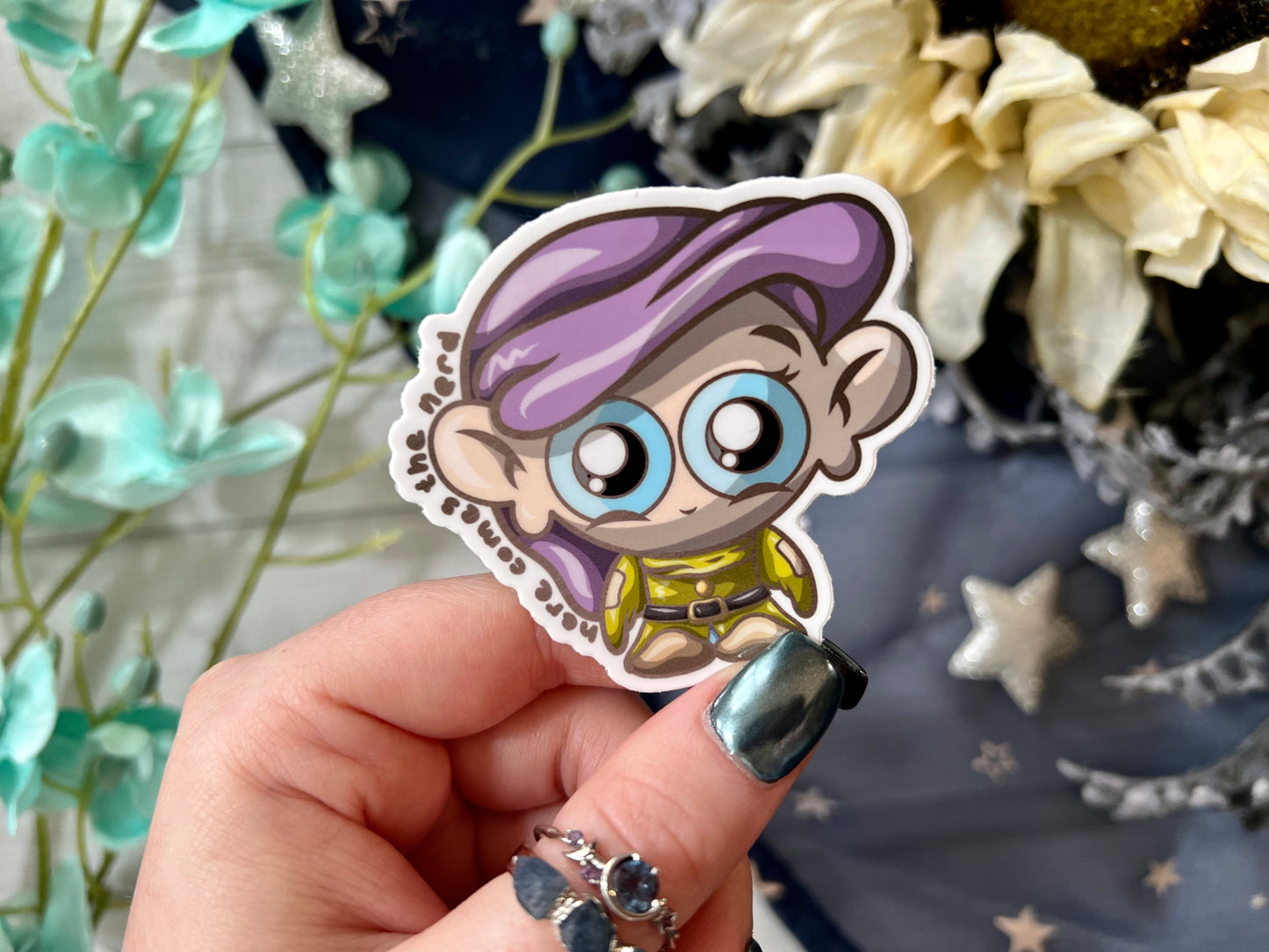 *MINI* Dorky Dwarf - Vinyl Sticker (FREEEEE Shipping!)