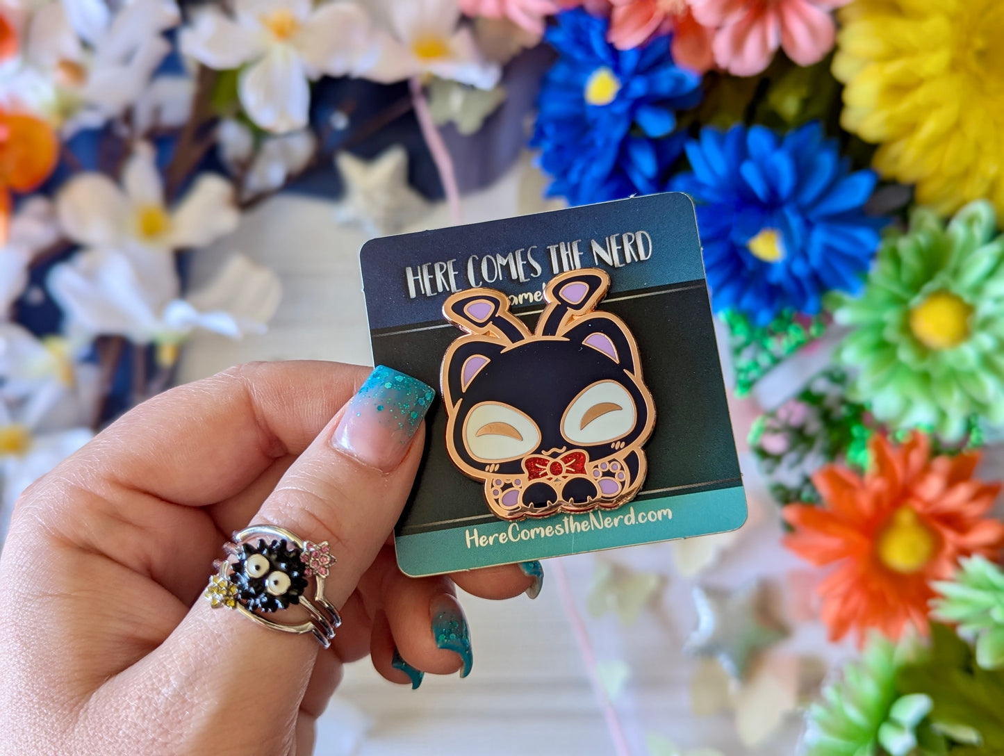 *Limited Edition* Delivery Purrisha, Pixel Pets - Enamel Pin & Sticker Set