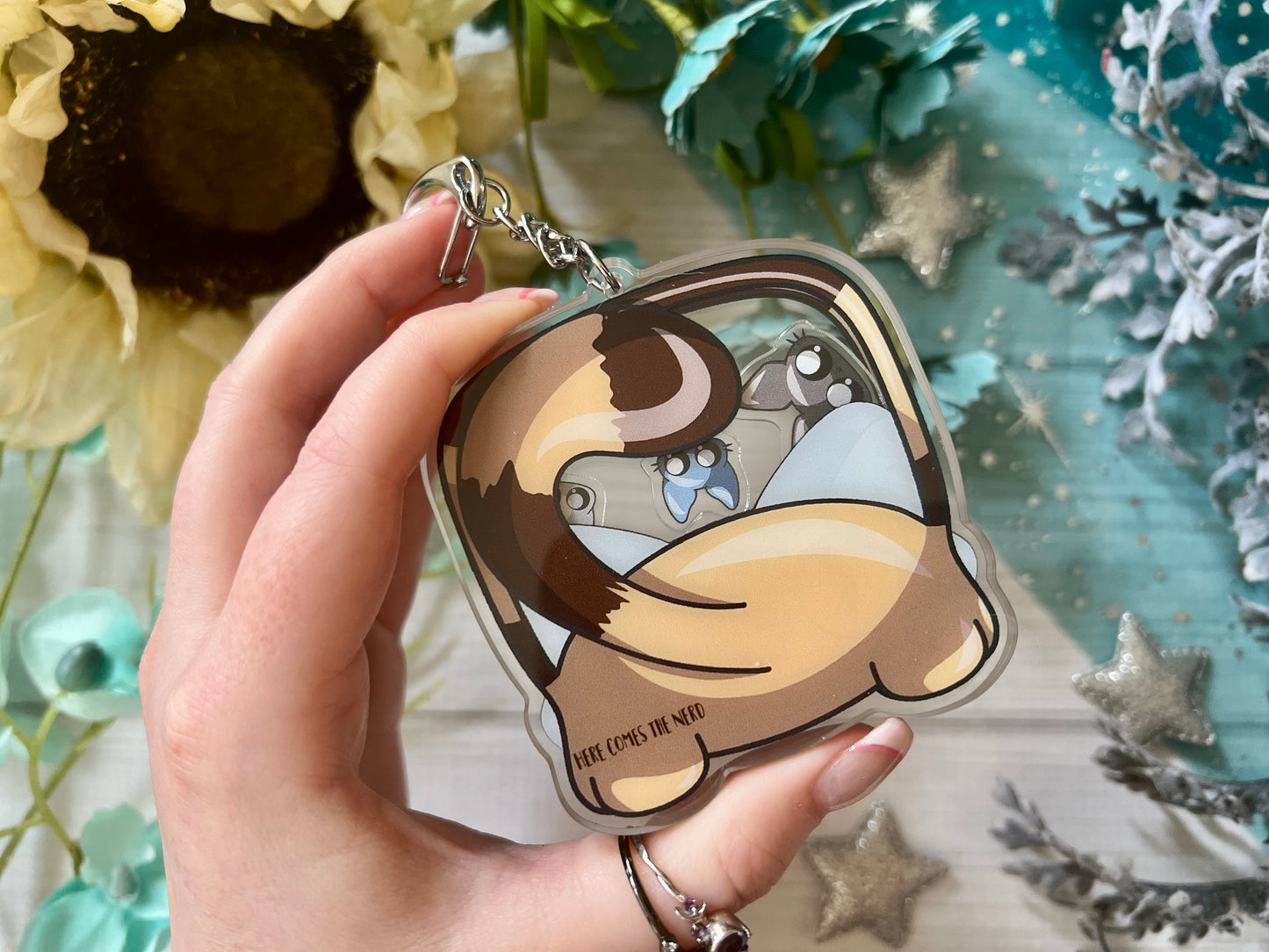 The Studio - Acrylic Shaker Keychain including 4 Charms