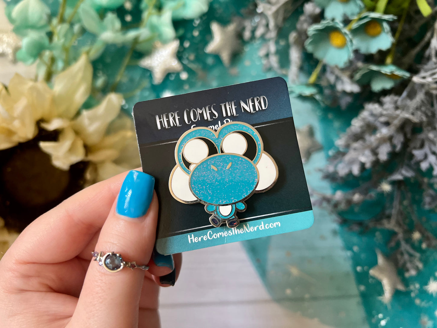 *Collectible* Teal Dinosaur - Enamel Pin