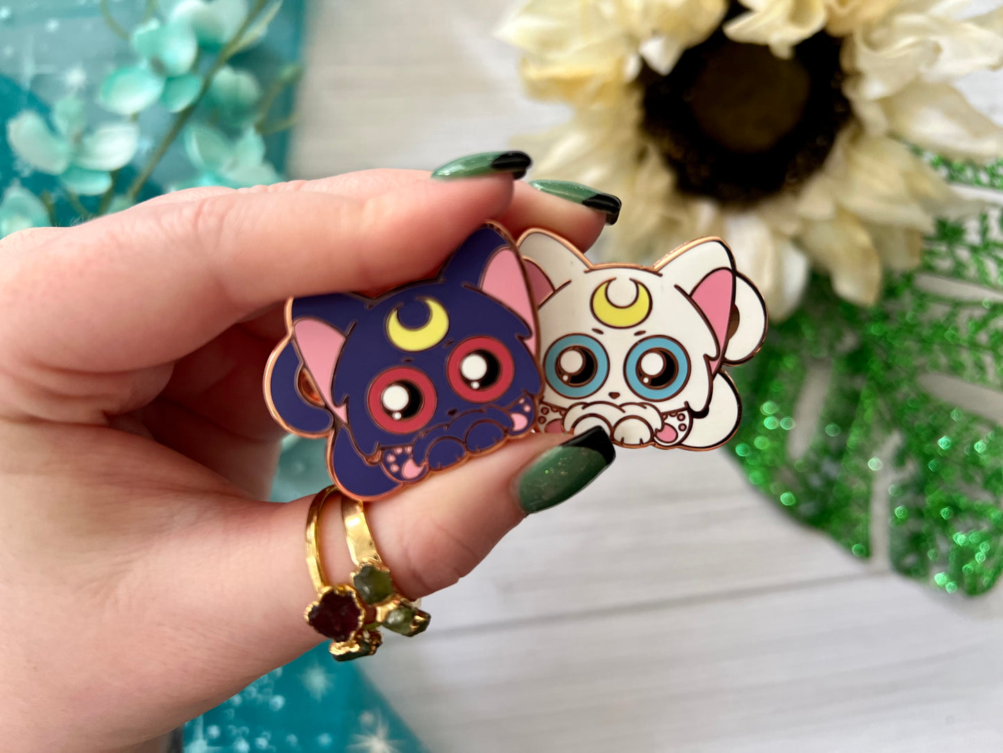 Moon Cat's Boyfrien - Enamel Pin