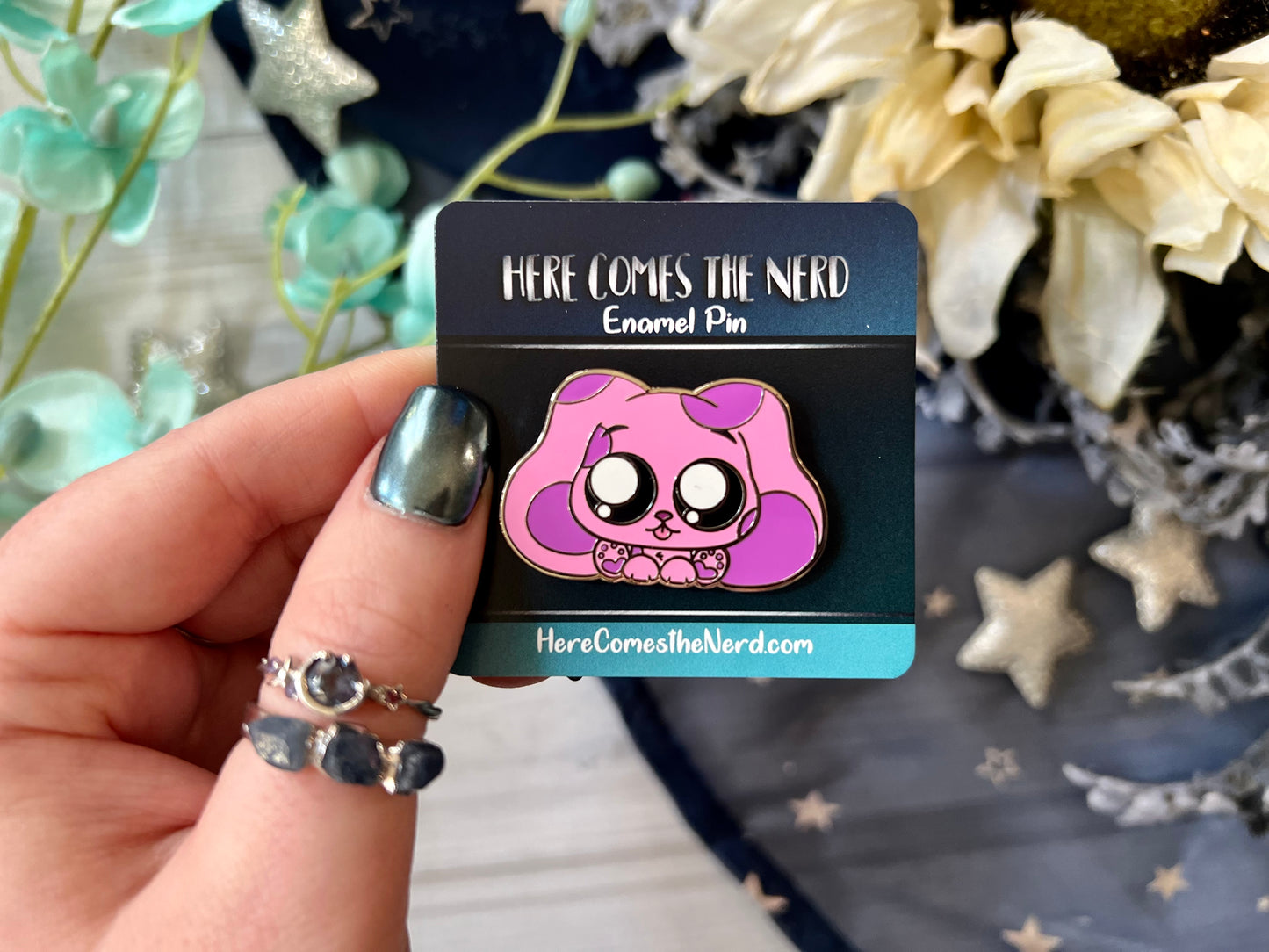 *VIP Exclusive* Magenta Dog - Enamel Pin