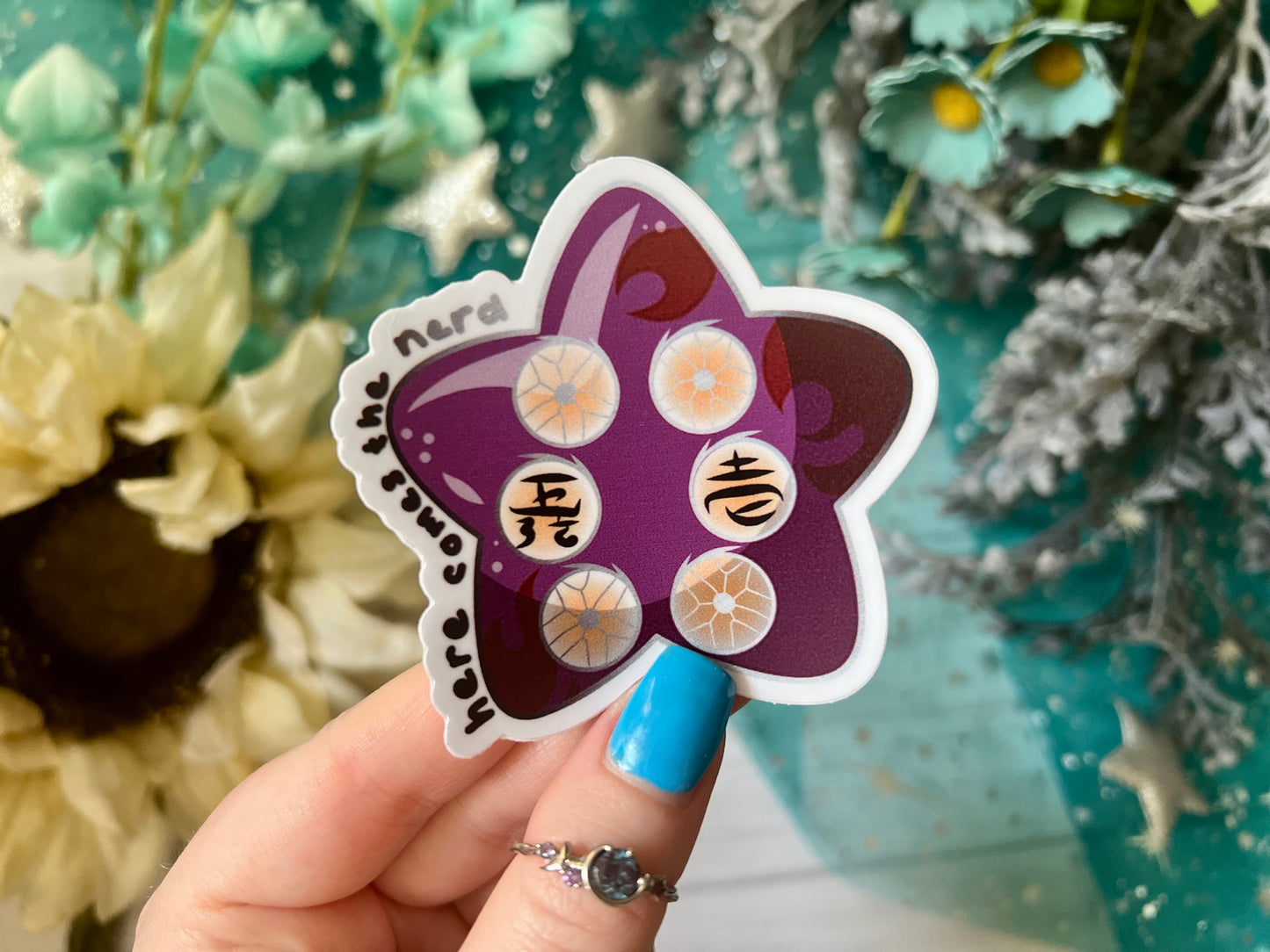 Slightly Jealous Demon, Star Chonk - Vinyl Sticker (FREEEEE Shipping!)