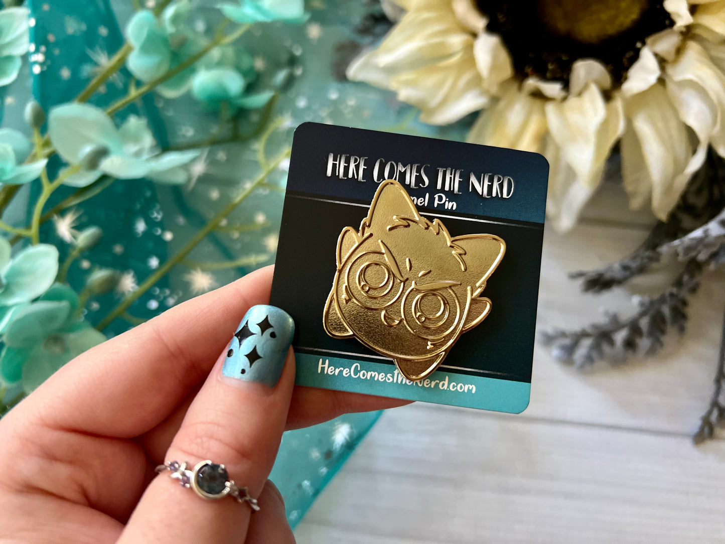 *Collectible* Gold Metal Ghost Jokester - Enamel Pin