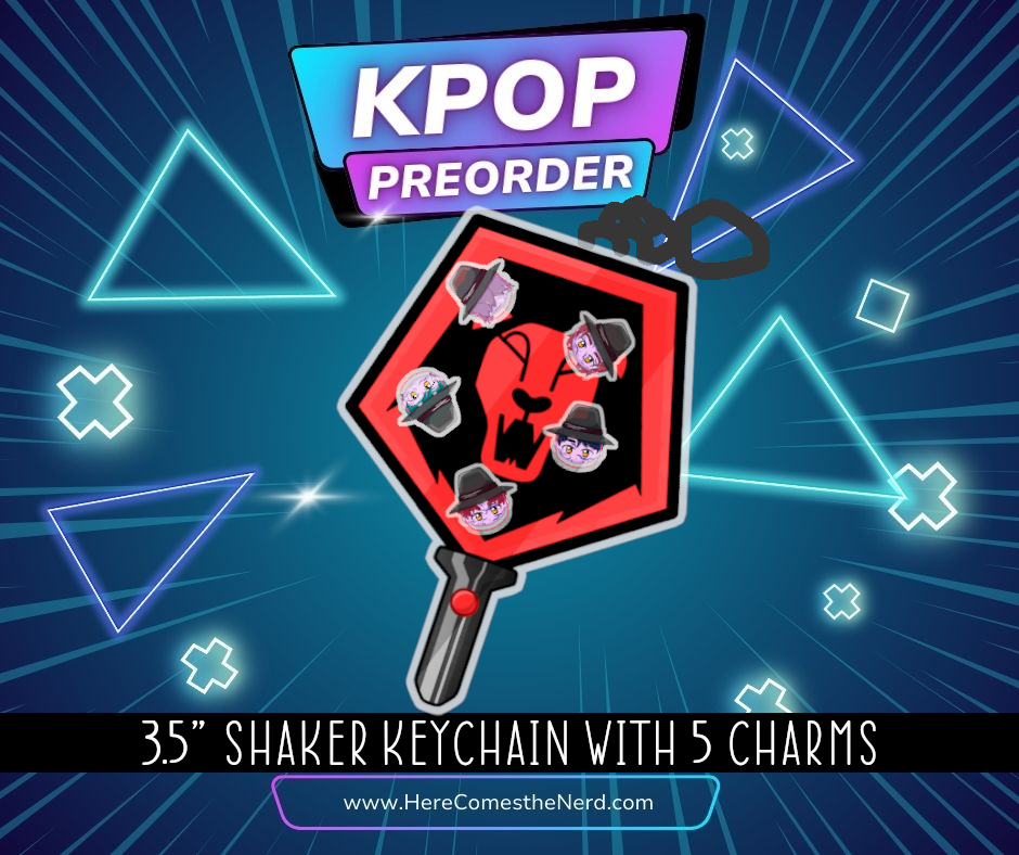 KPop Preorder - Acrylic Shaker Keychain including 5 Charms