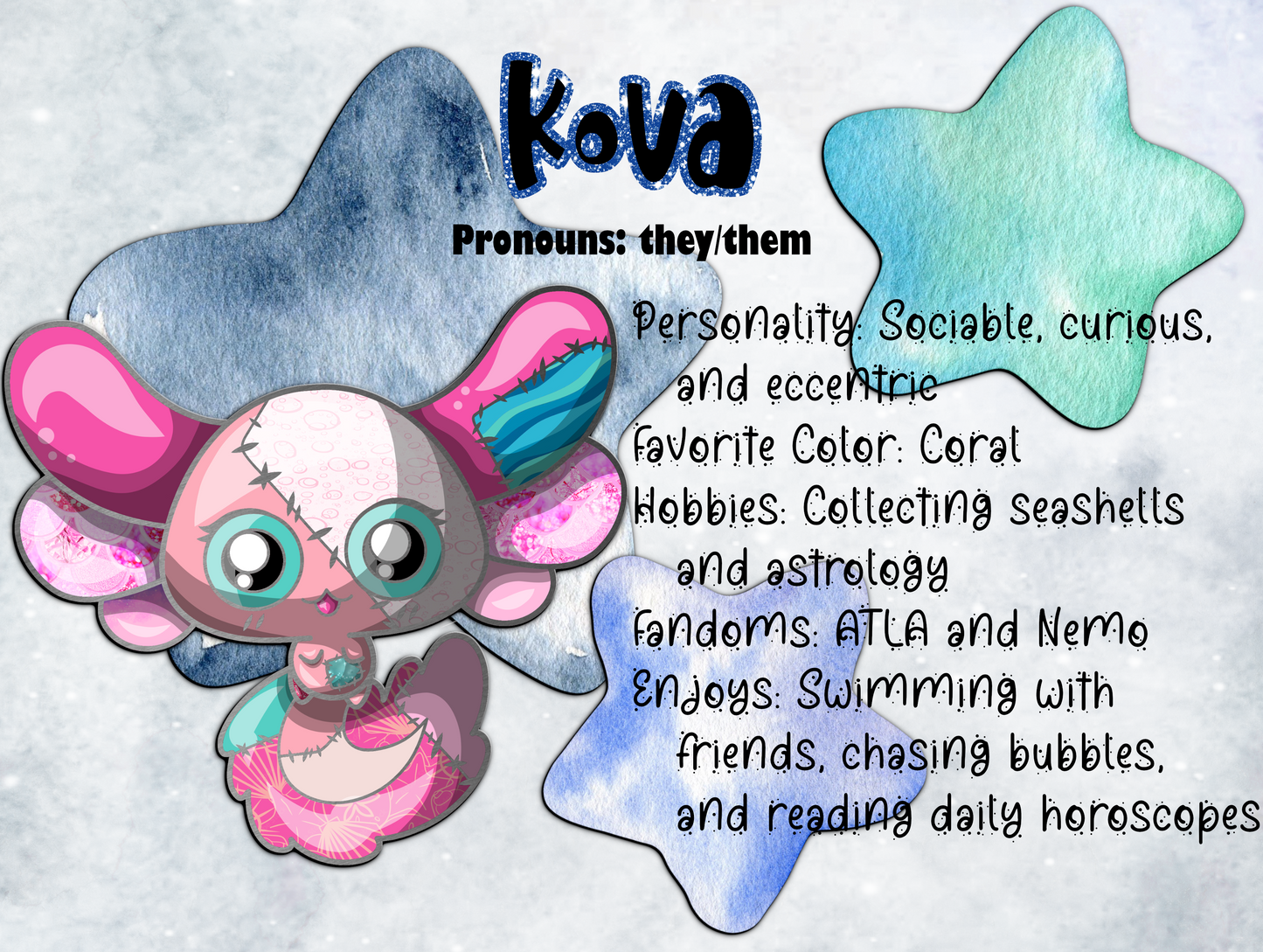 Kova, From the Stars Above* - Vinyl Sticker (FREEEEE Shipping!)