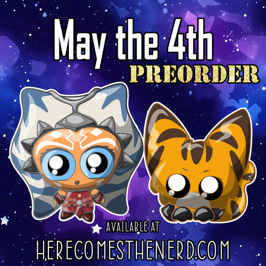 *PREORDER* May the 4th, Space Wars - 2 Pins & 2 Stickers