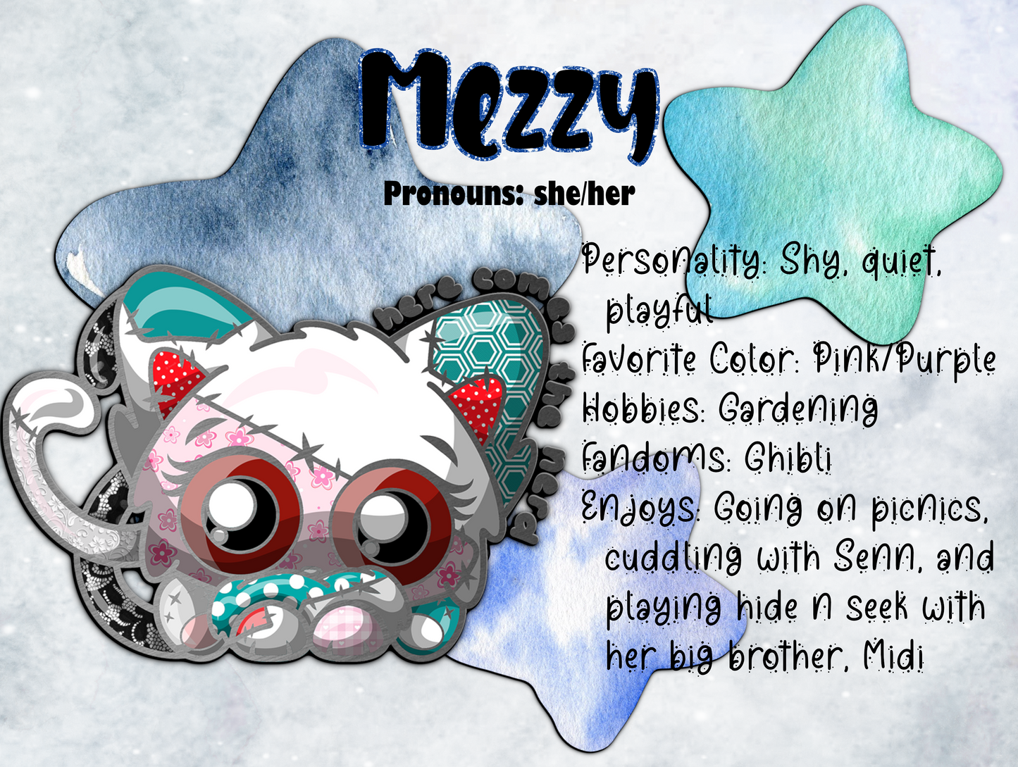 Mezzy, From the Stars Above* - Vinyl Sticker (FREEEEE Shipping!)