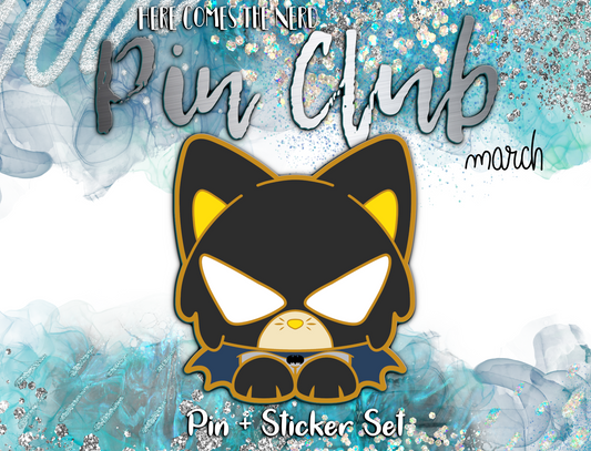 April Pin Club, Patreon Design - Bat Cat