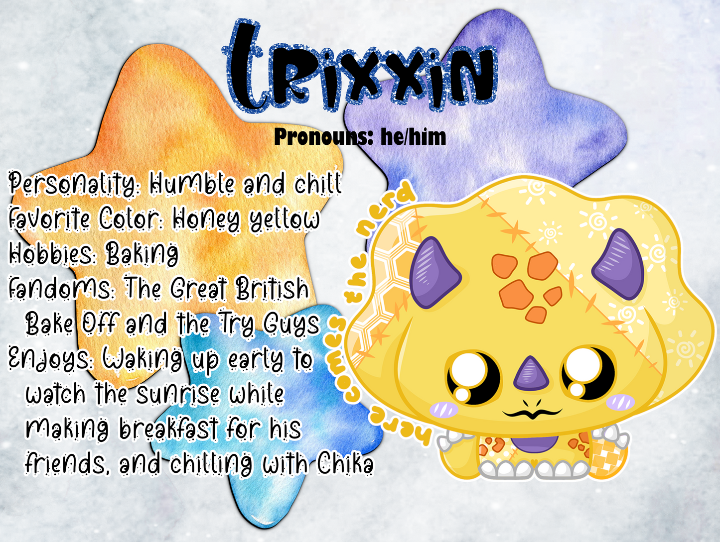 Trixxin, From the Stars Above* - Vinyl Sticker (FREEEEE Shipping!)