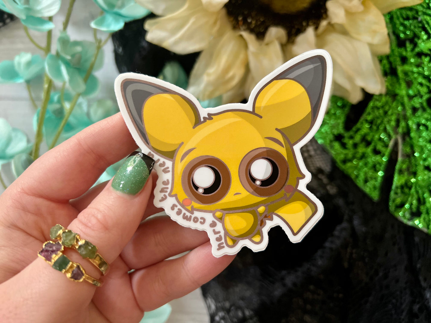 *VIP Exclusive* Shiny Electric Mouse - Vinyl Sticker (FREEEEE Shipping!)