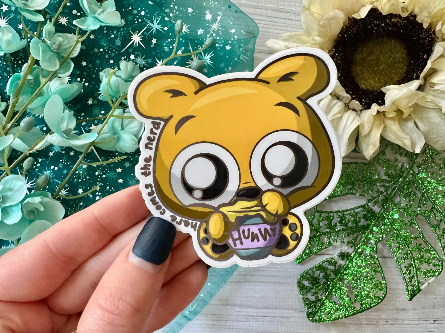 Hunny Bear - Vinyl Sticker (FREEEEE Shipping!)