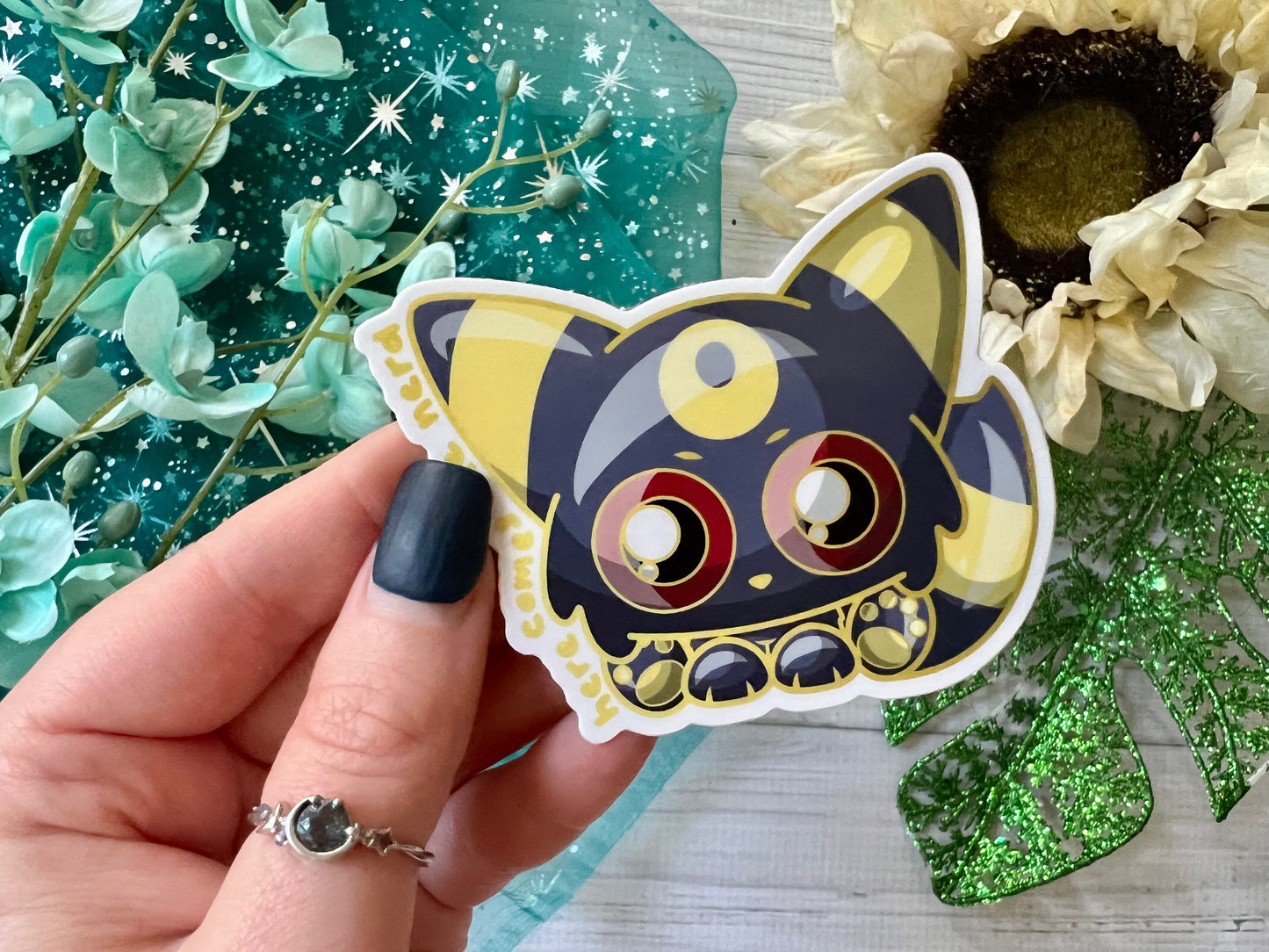 Night Floof - Vinyl Sticker (FREEEEE Shipping!)