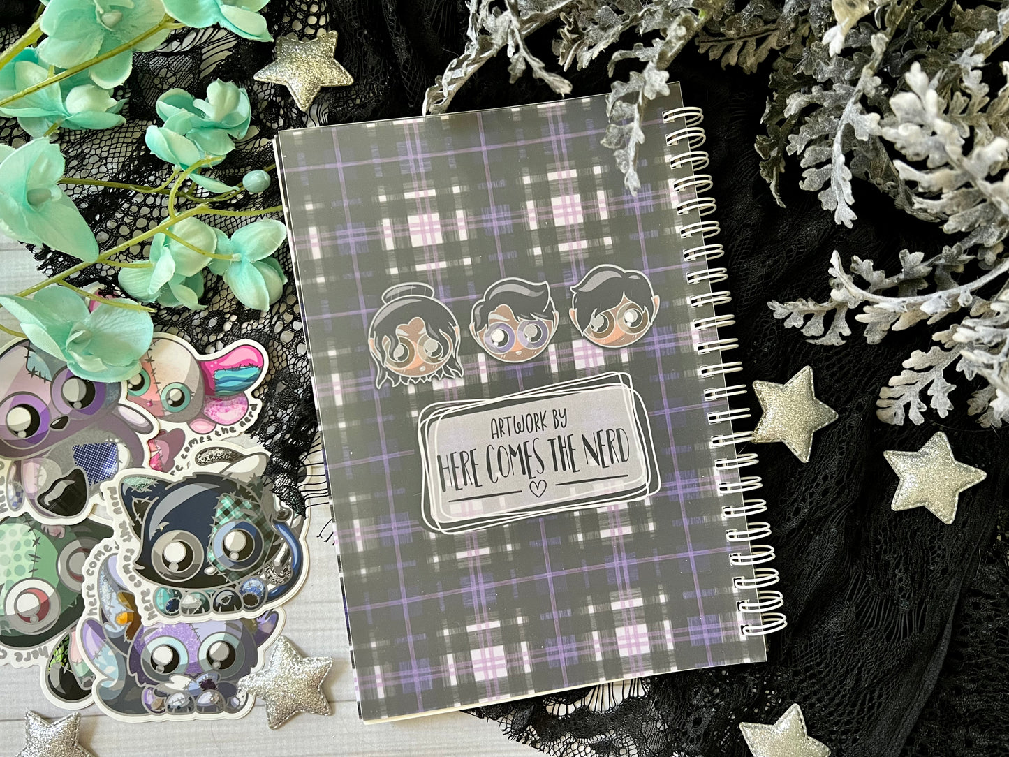 The Night Court, Plaid Series - Reusable Sticker Book