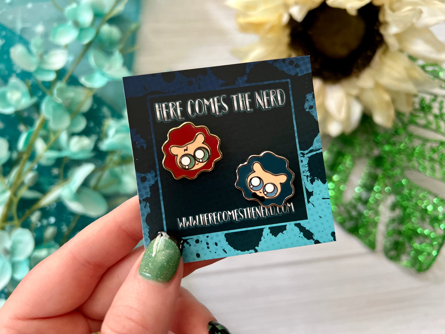 *Collectible* *MINI* Poofs (Wizards) - 2 Enamel Pins