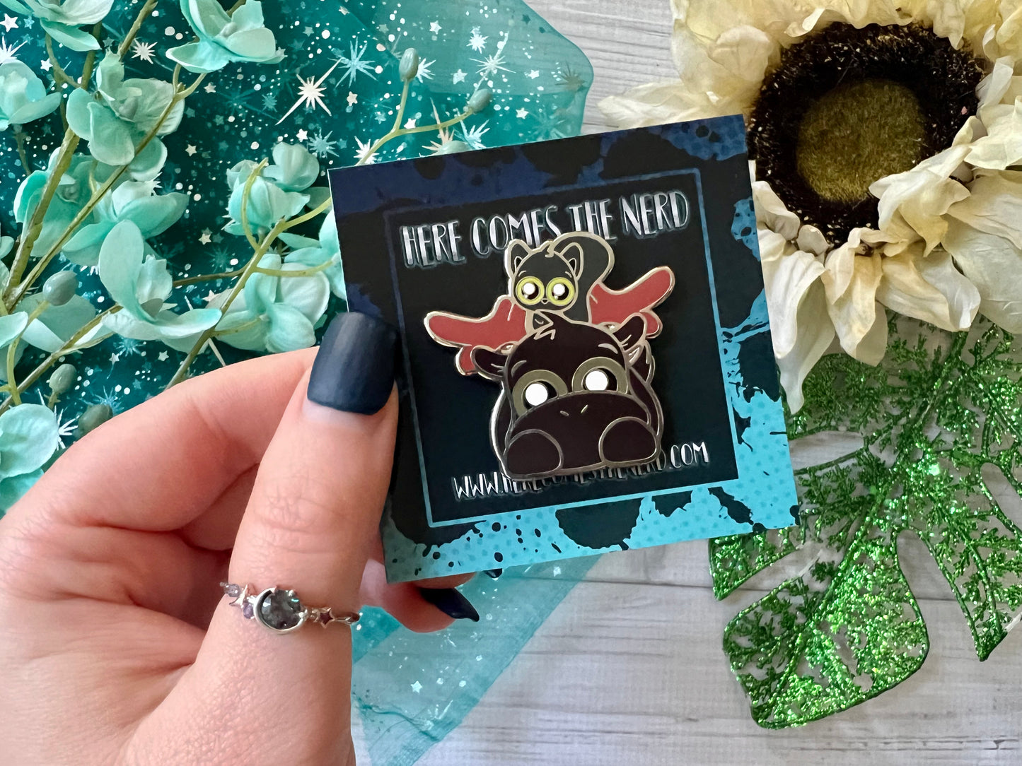 Moose & Squirrel - Enamel Pin