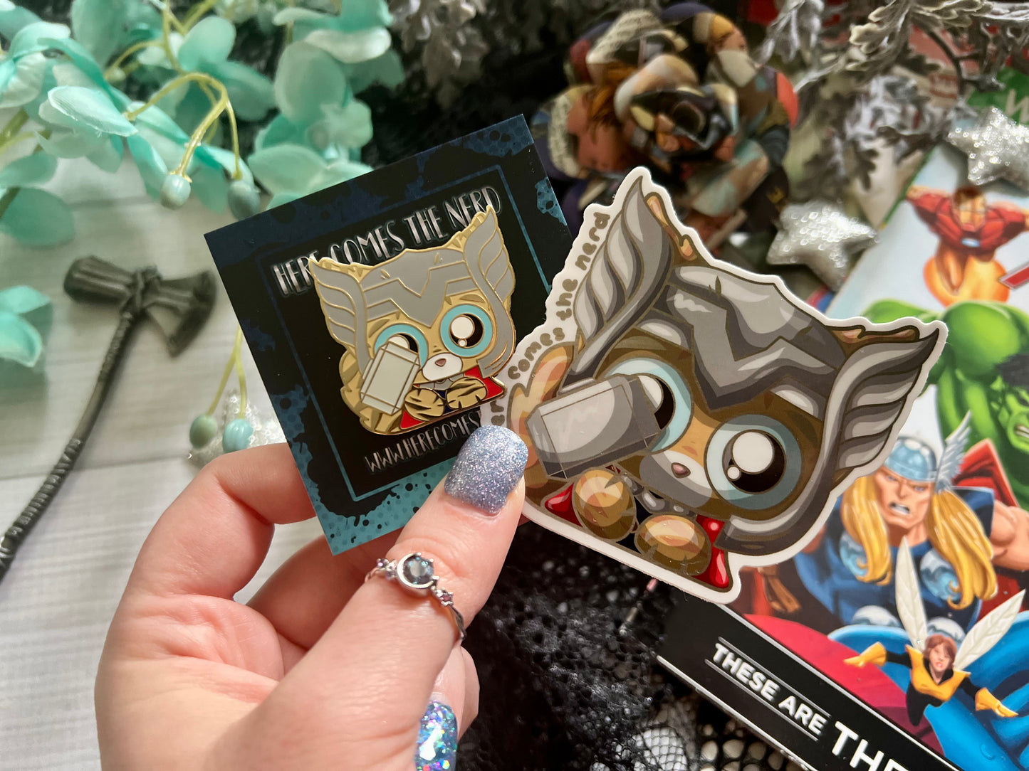 God of ThunPurr - Enamel Pin