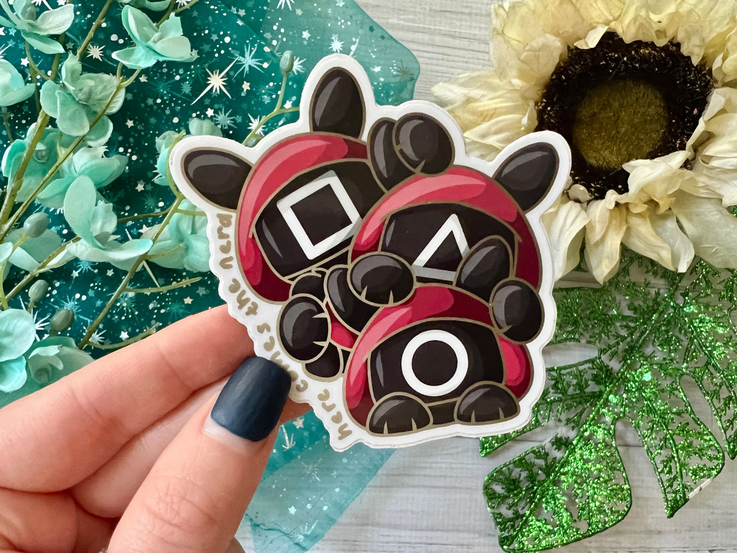 Masked Buns - Vinyl Sticker (FREEEEE Shipping!)