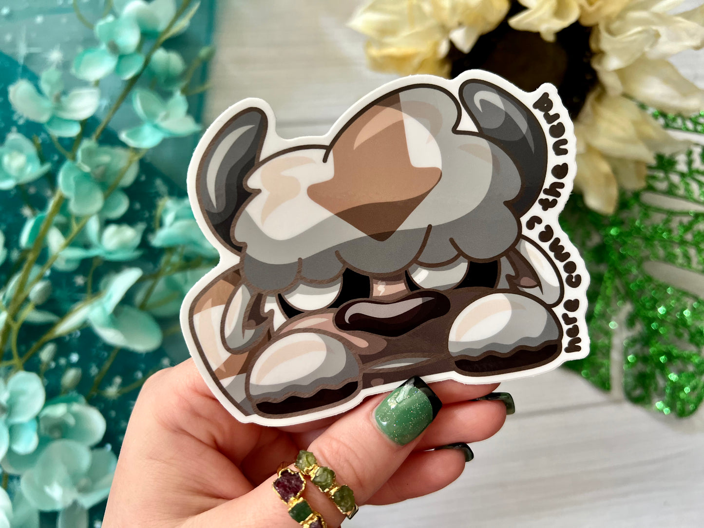 Slobbering Aircraft, Peek-a-Boo - Vinyl Sticker (FREEEEE Shipping!)