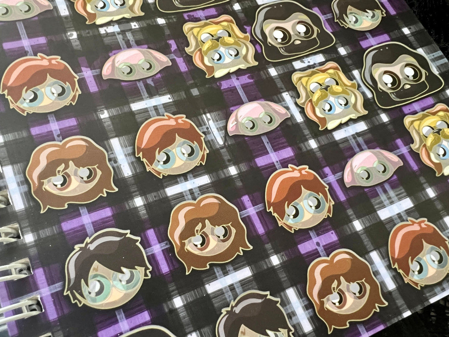 The Wizards, Plaid Series - Reusable Sticker Book