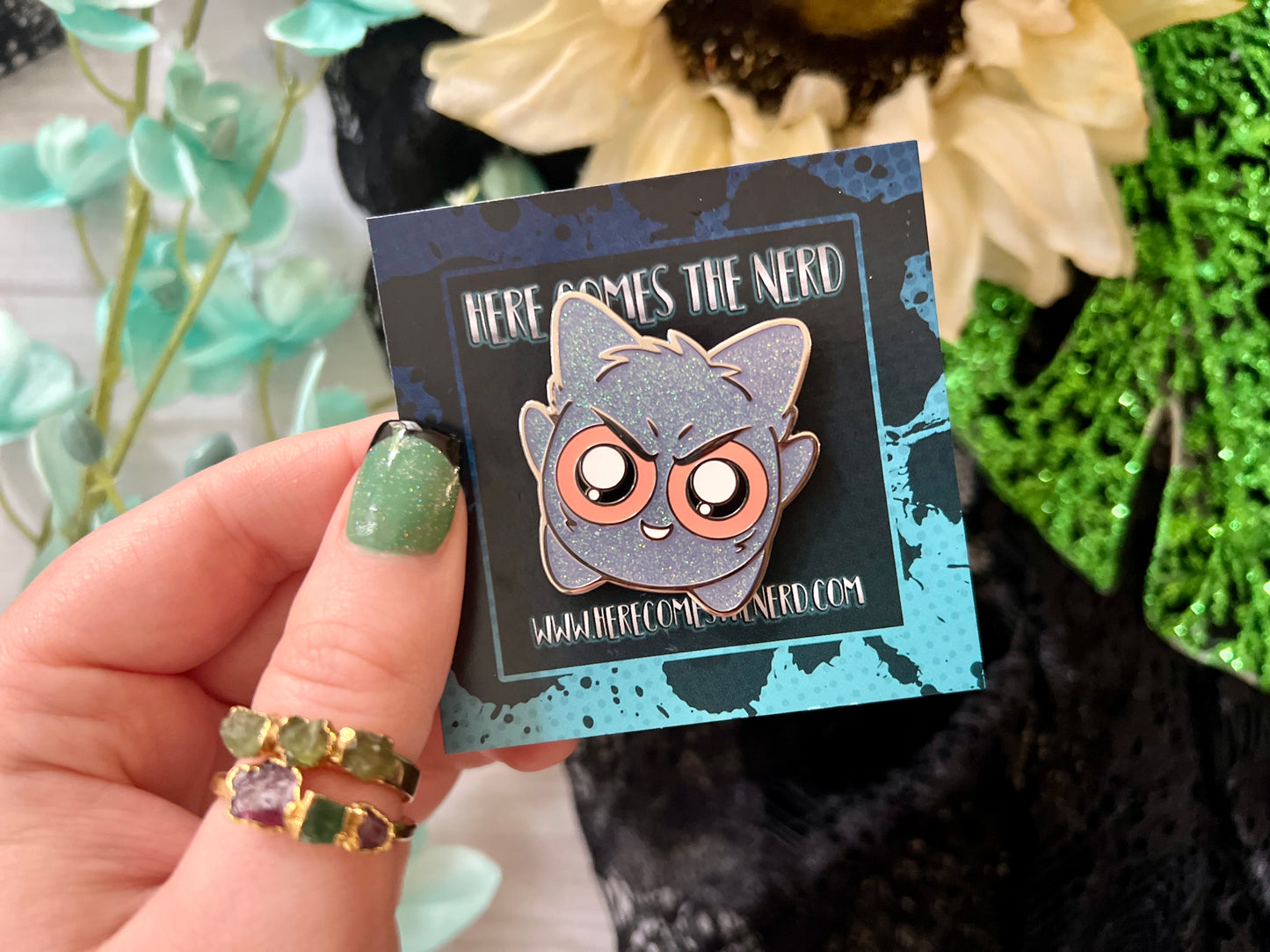 *Geekmas Collectible* Shiny Ghost Jokester - Enamel Pin