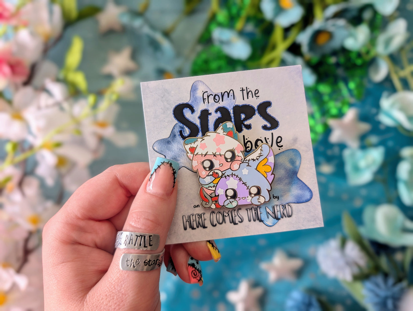 *LIMITED EDITION* 10th Shopiversary Mez & Senn, From the Stars Above* - Enamel Pin