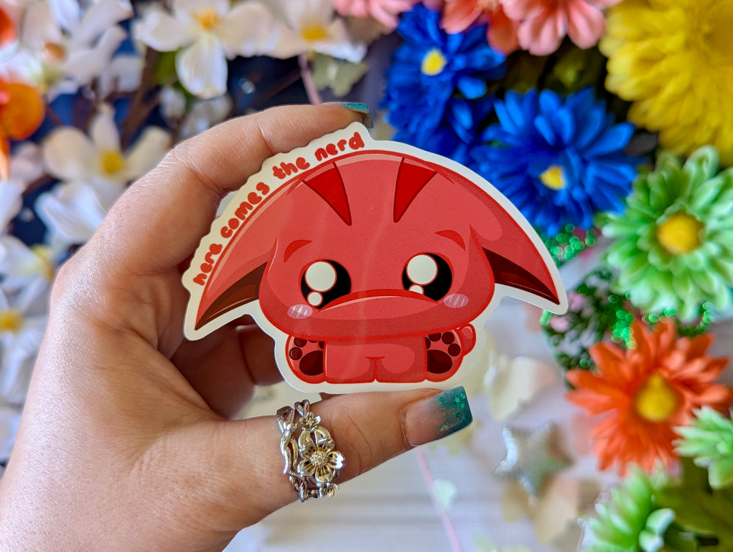 Snoogle (Red/Ghost) - Vinyl Sticker (FREEEEE Shipping!)