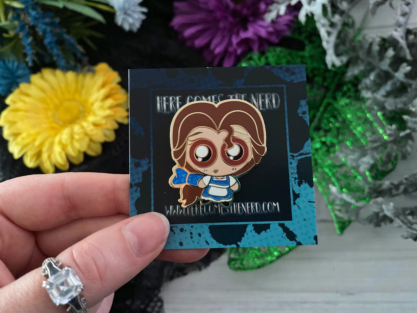 Beautiful Book Nerd - Enamel Pin
