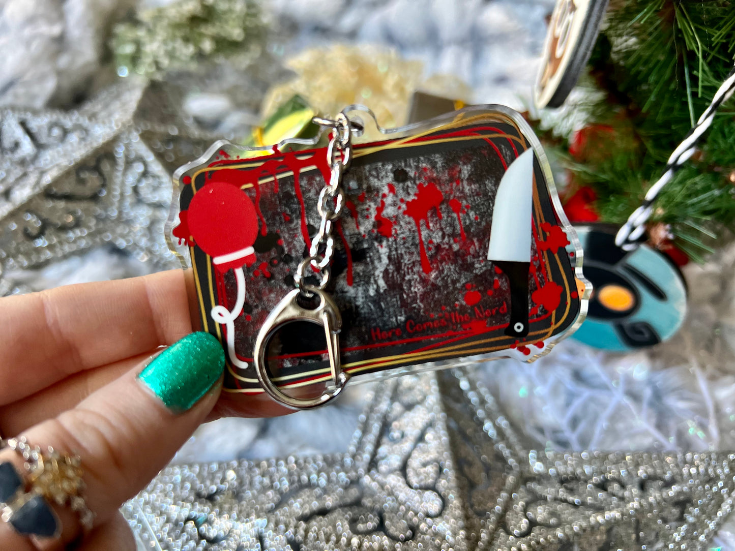 Spooky Buns - Acrylic Shaker Keychain including 3 Charms