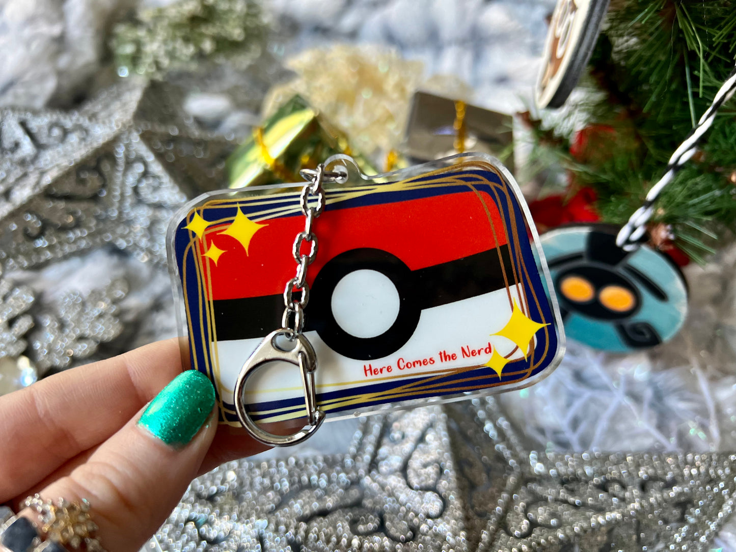 The Starters - Acrylic Shaker Keychain including 3 Charms