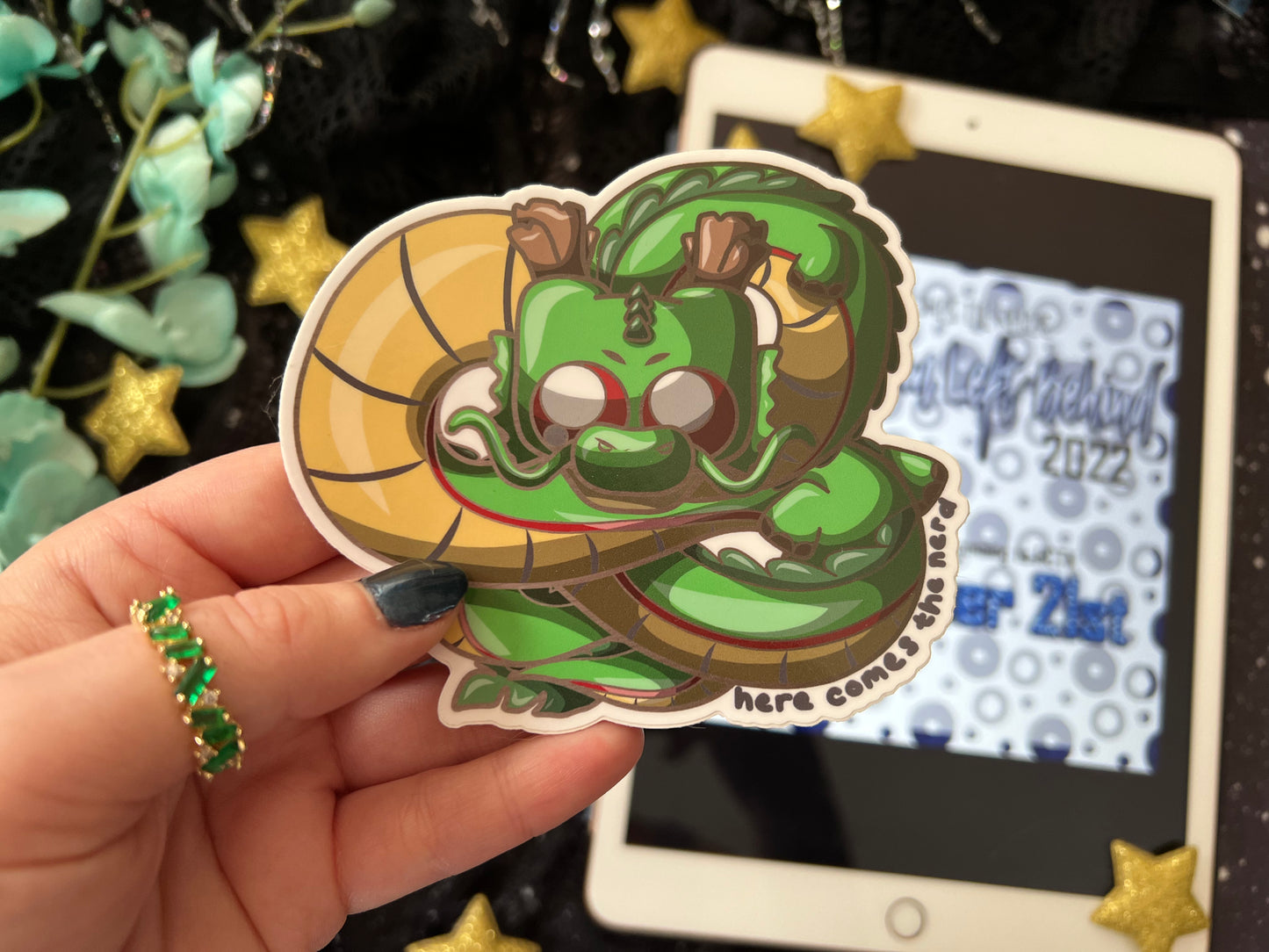 *MEGA* Genie Dragon - Vinyl Sticker (FREEEEE Shipping!)