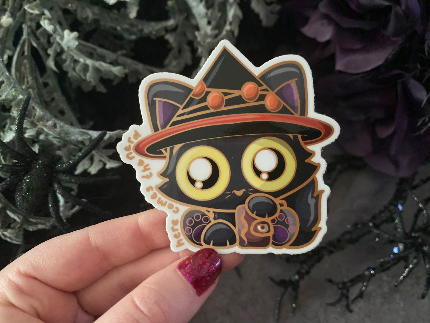 Black Cat - Vinyl Sticker (FREEEEE Shipping!)